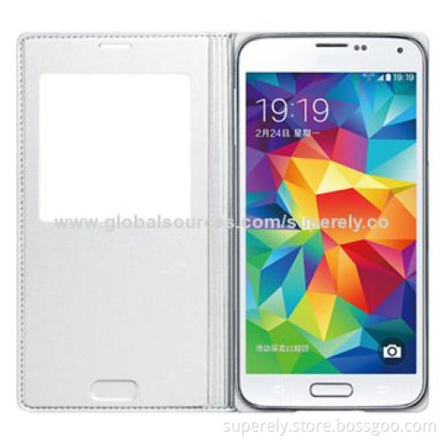 Leather Case for Samsung Galaxy S5 with Multiple Colors